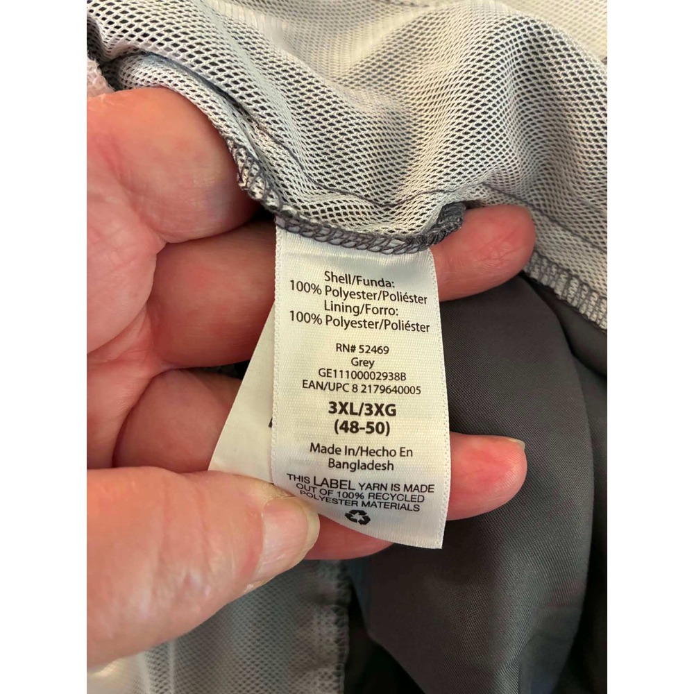 George Swim Shorts Mens 3XL Grey NEW Above The Knee Mesh Lined Drawstring Trunks - Picture 5 of 10